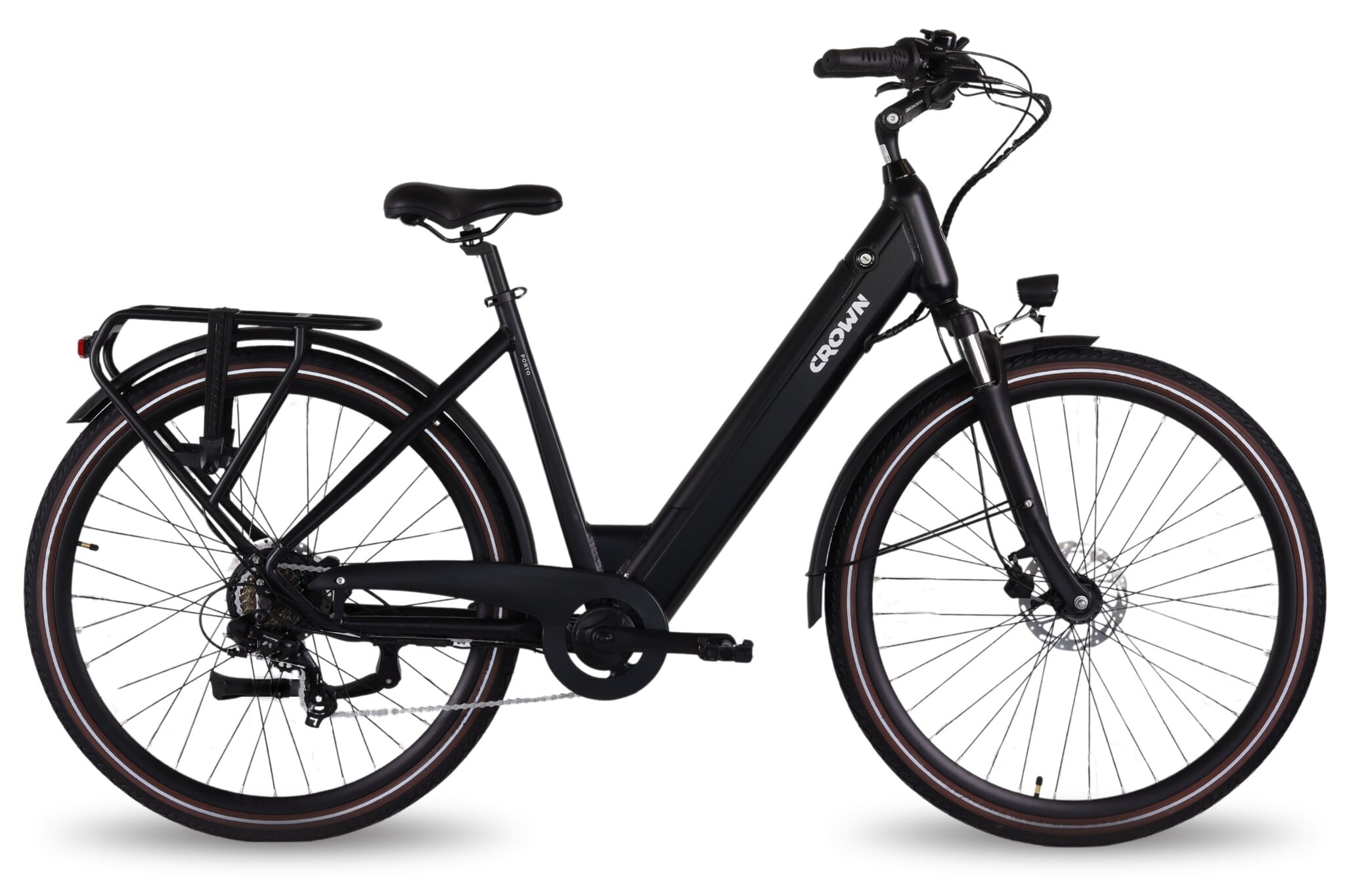 Crown Porto Elektrische Damesfiets 28 inch 53cm 7v