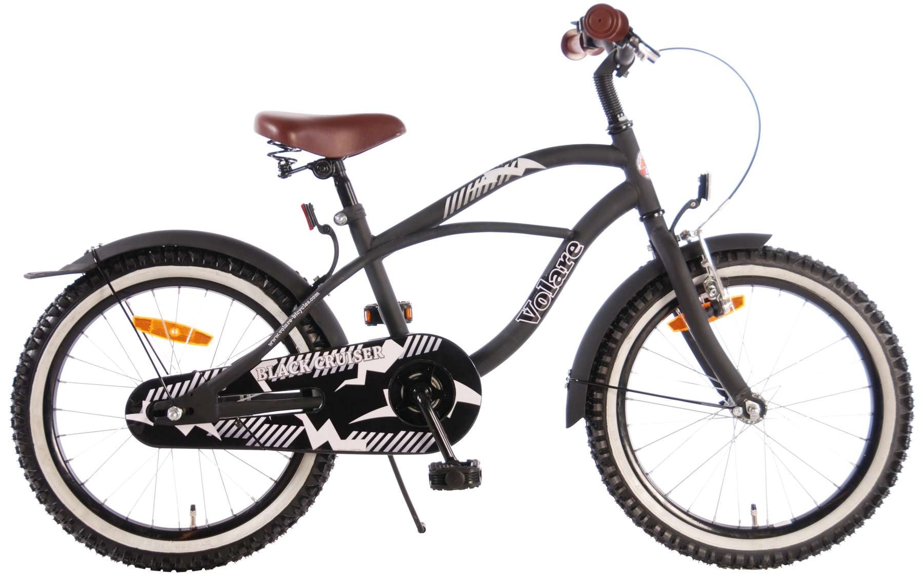 Volare Black Cruiser Kinderfiets Jongens 18 inch