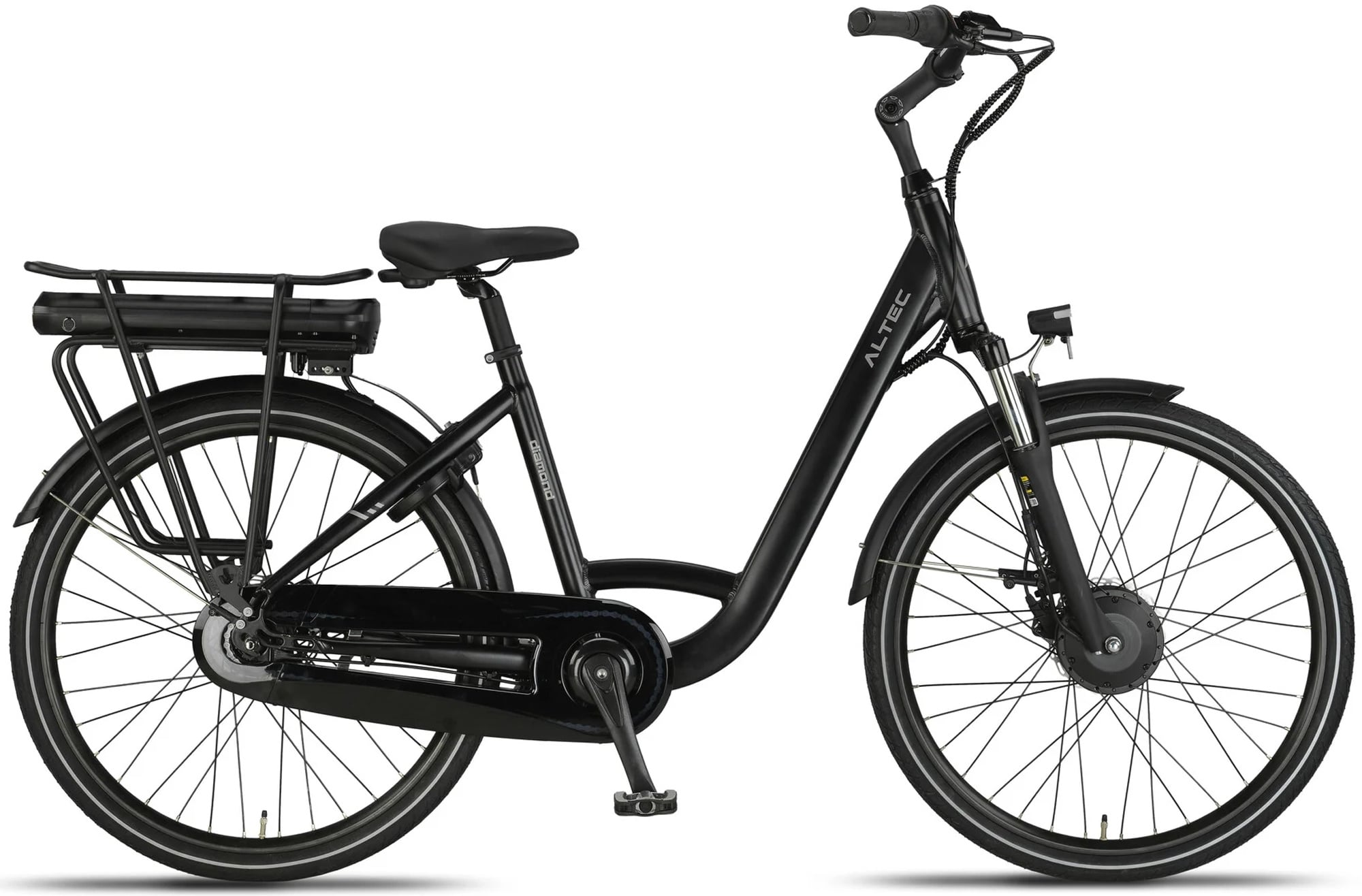 Altec Diamond Elektrische Damesfiets 26 inch 44cm Hydraulische Schijfrem 7v