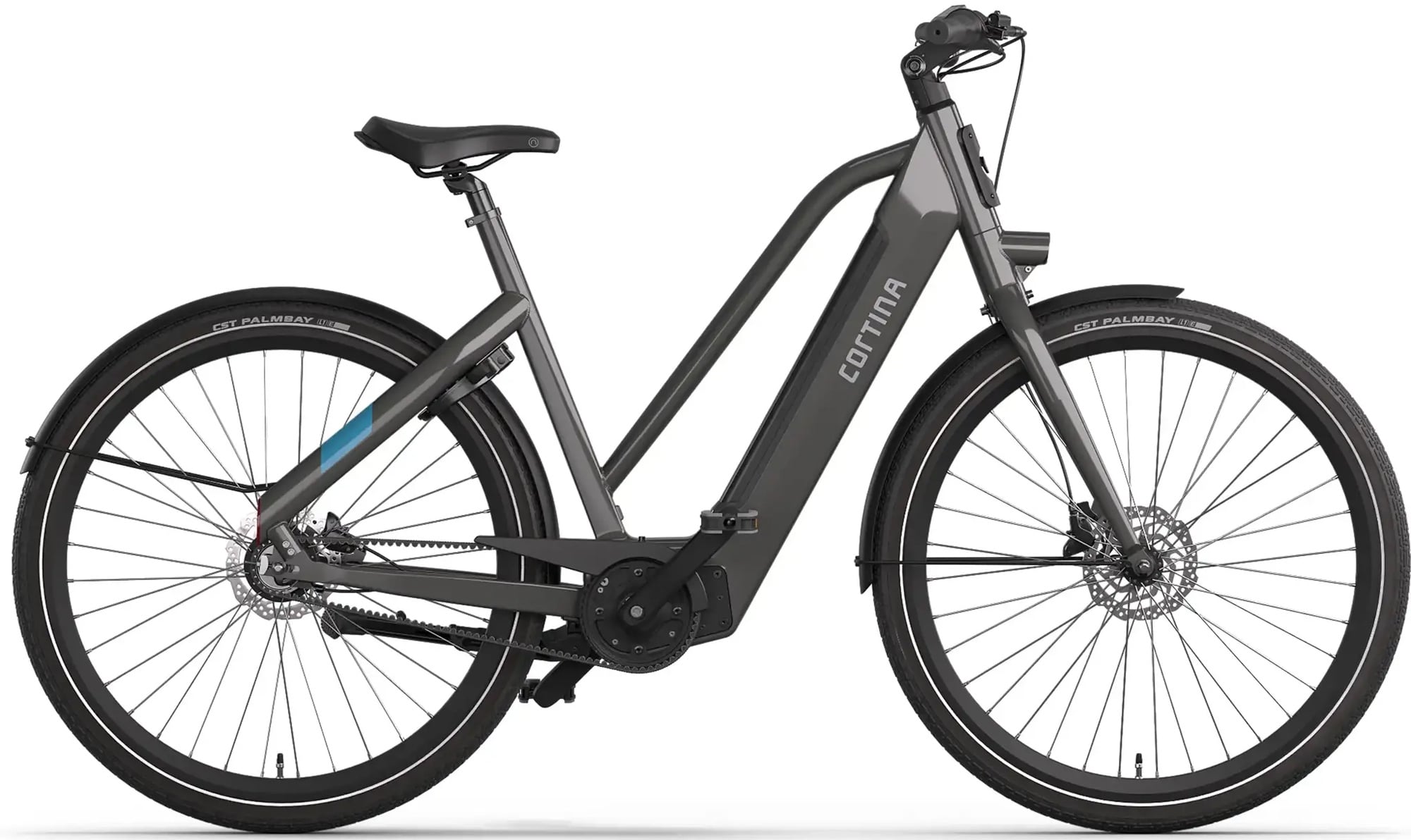 Cortina E-Blau Damesfiets 28 inch 50cm DB7 belt