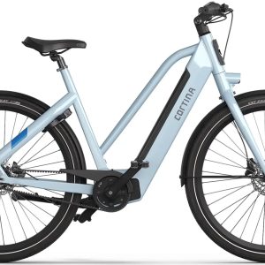 Cortina E-Blau Damesfiets 28 inch 57cm DB7 belt