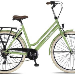 Crown New York Damesfiets 28 inch 53cm Groen 7v