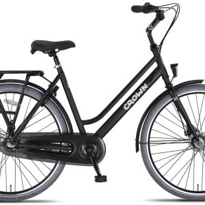 Crown New York Plus Damesfiets 28 inch 53cm Midnight Black 3v