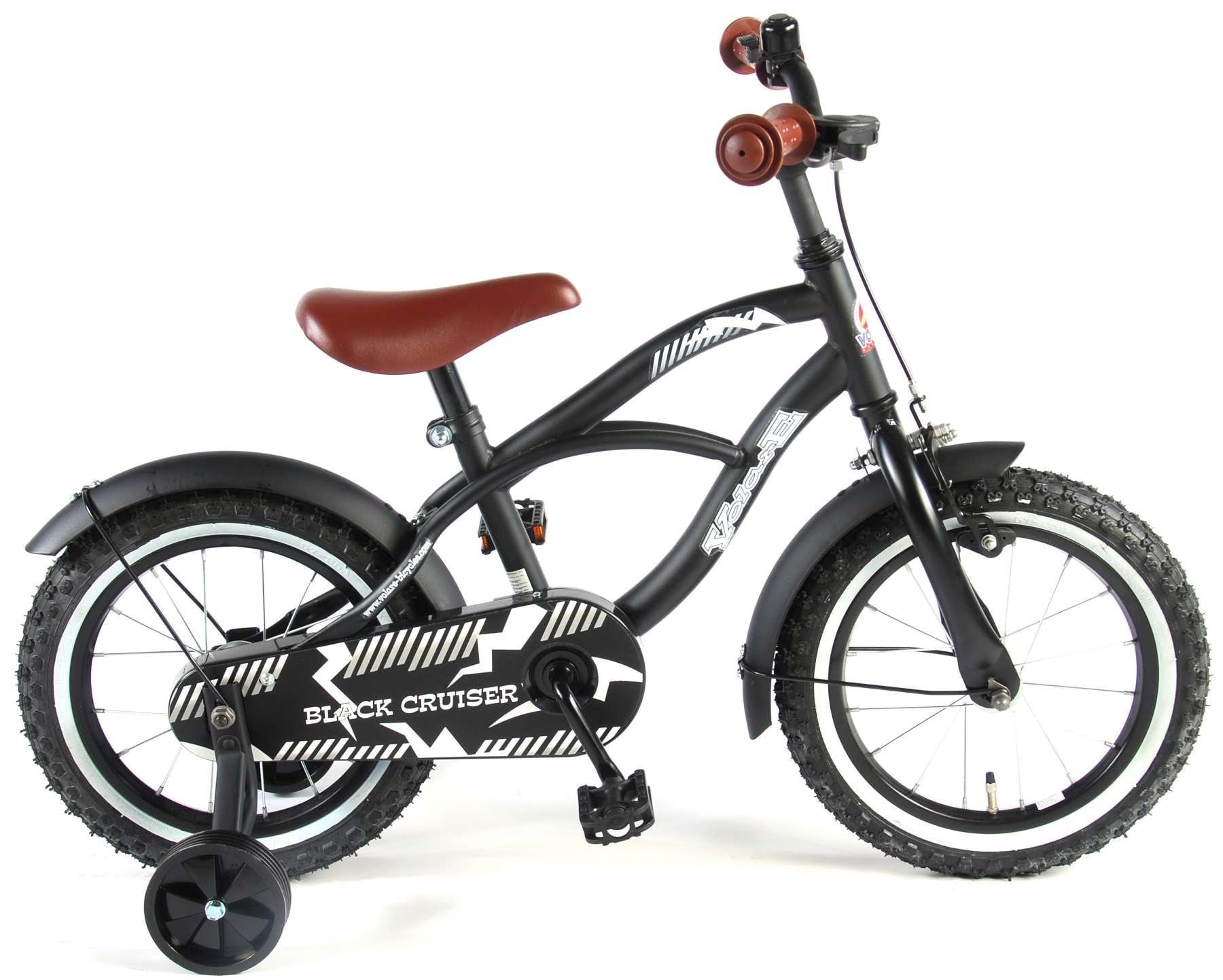 Volare Black Cruiser Kinderfiets Jongens 14 inch