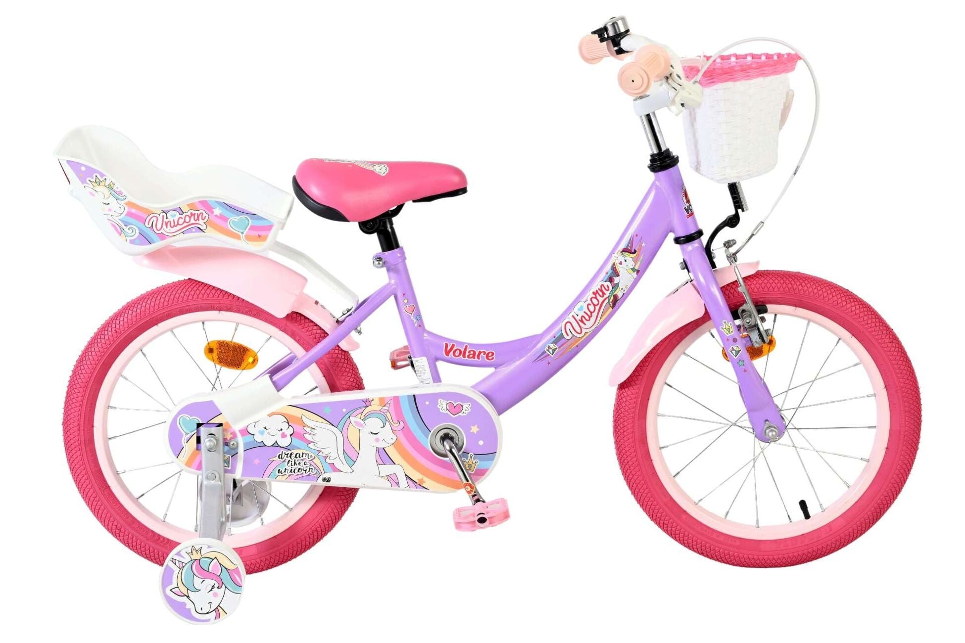 Volare Unicorn Kinderfiets Meisjes 16 inch