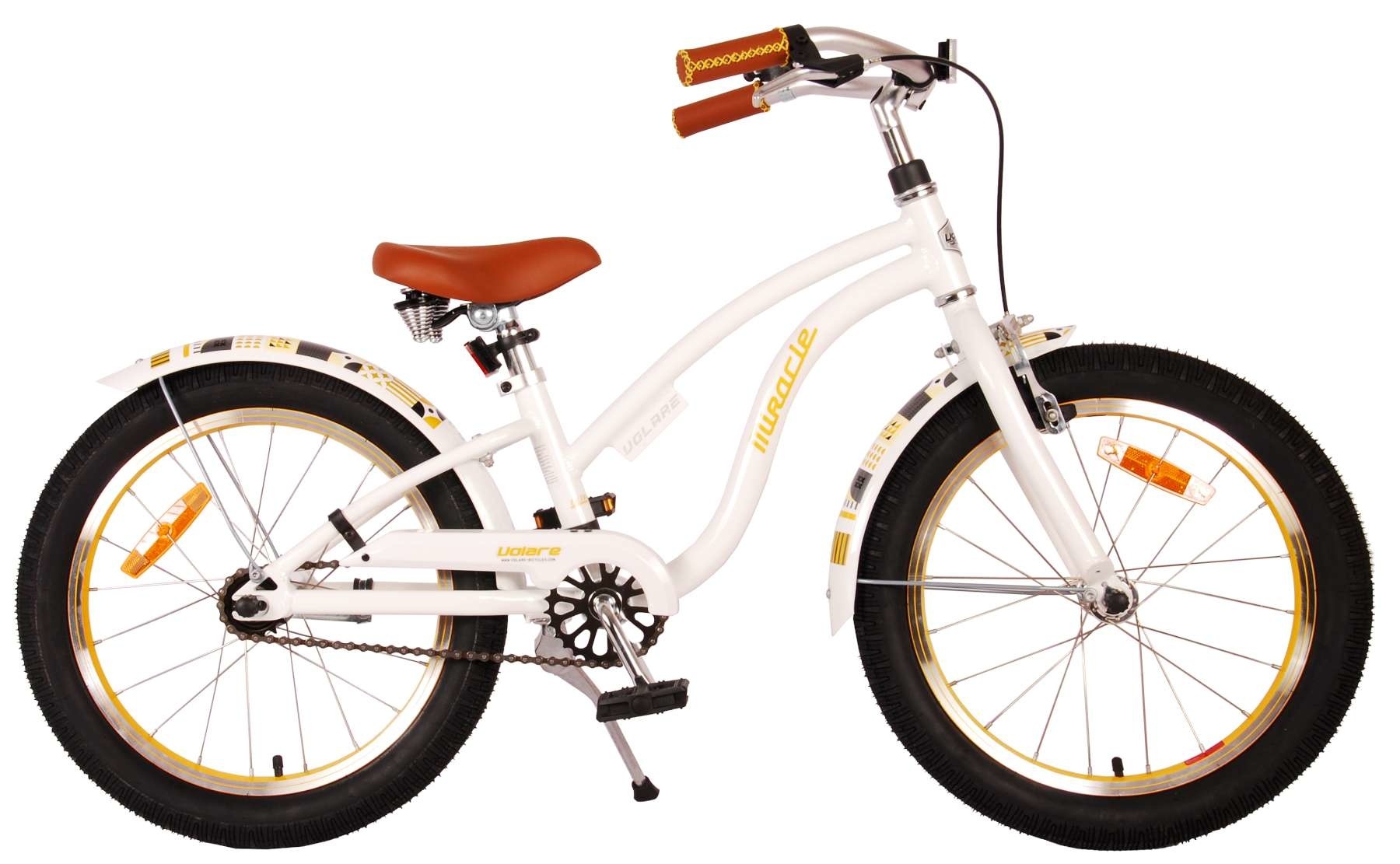 Volare Miracle Cruiser Kinderfiets Meisjes 18 inch Mat Zwart